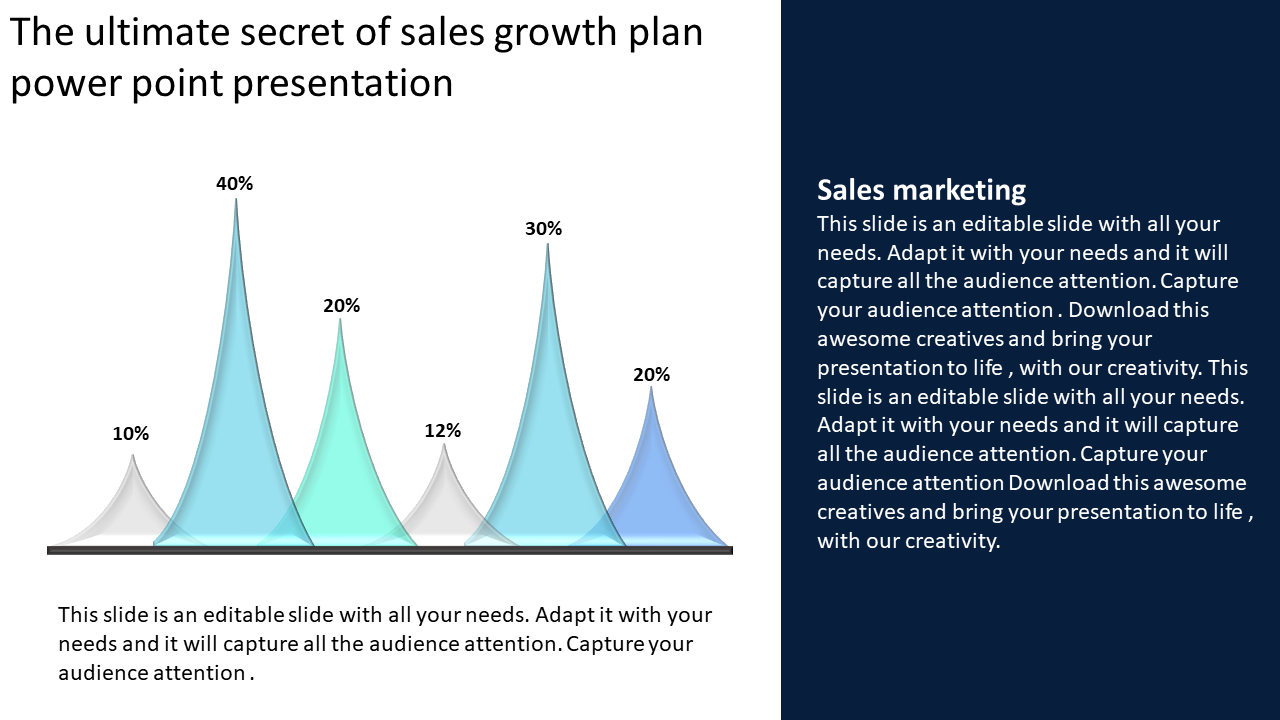 Marketing Sales Growth Plan Powerpoint Presentation